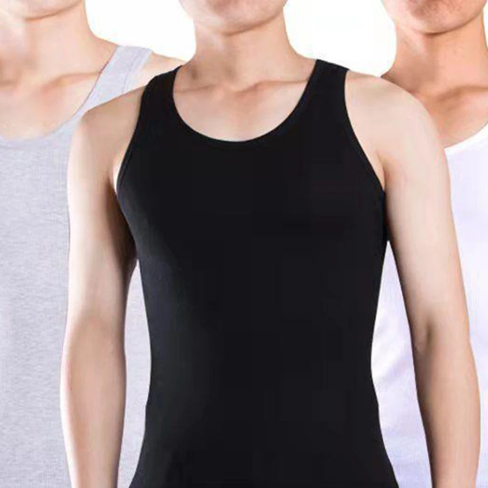 New Mens Gym Tank Top Bodybuilding Sleeveless T-Shirts Fashion Sportswear Fitness Vest Singlet Workout Cotton Tank Tops