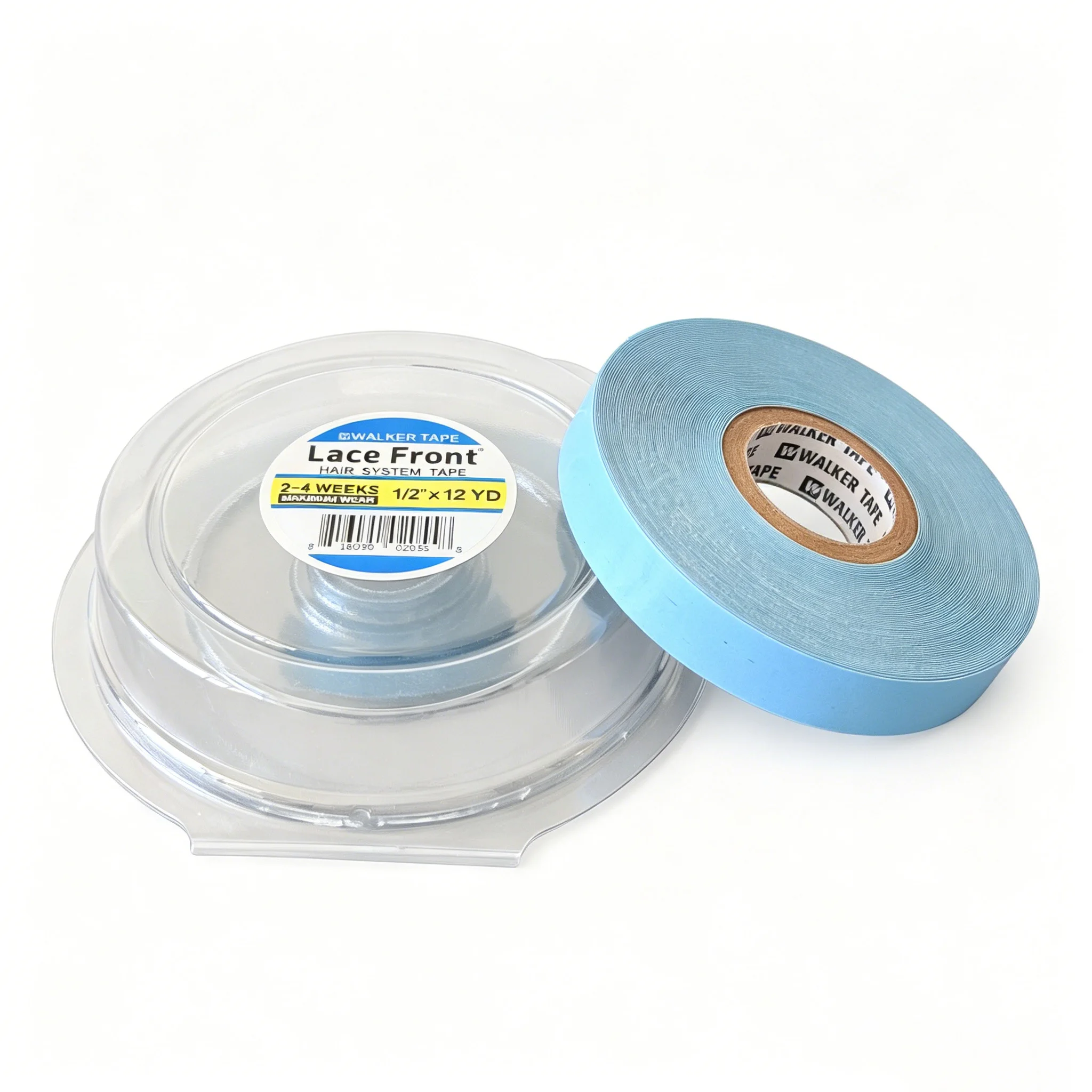 Blue Lace Front Wig Tape with Case, 0.8/1.27/2.54cm 3 YARDS/12YARDS/36YARDS Double Sided Adhesive Tape for Hair System Toupee