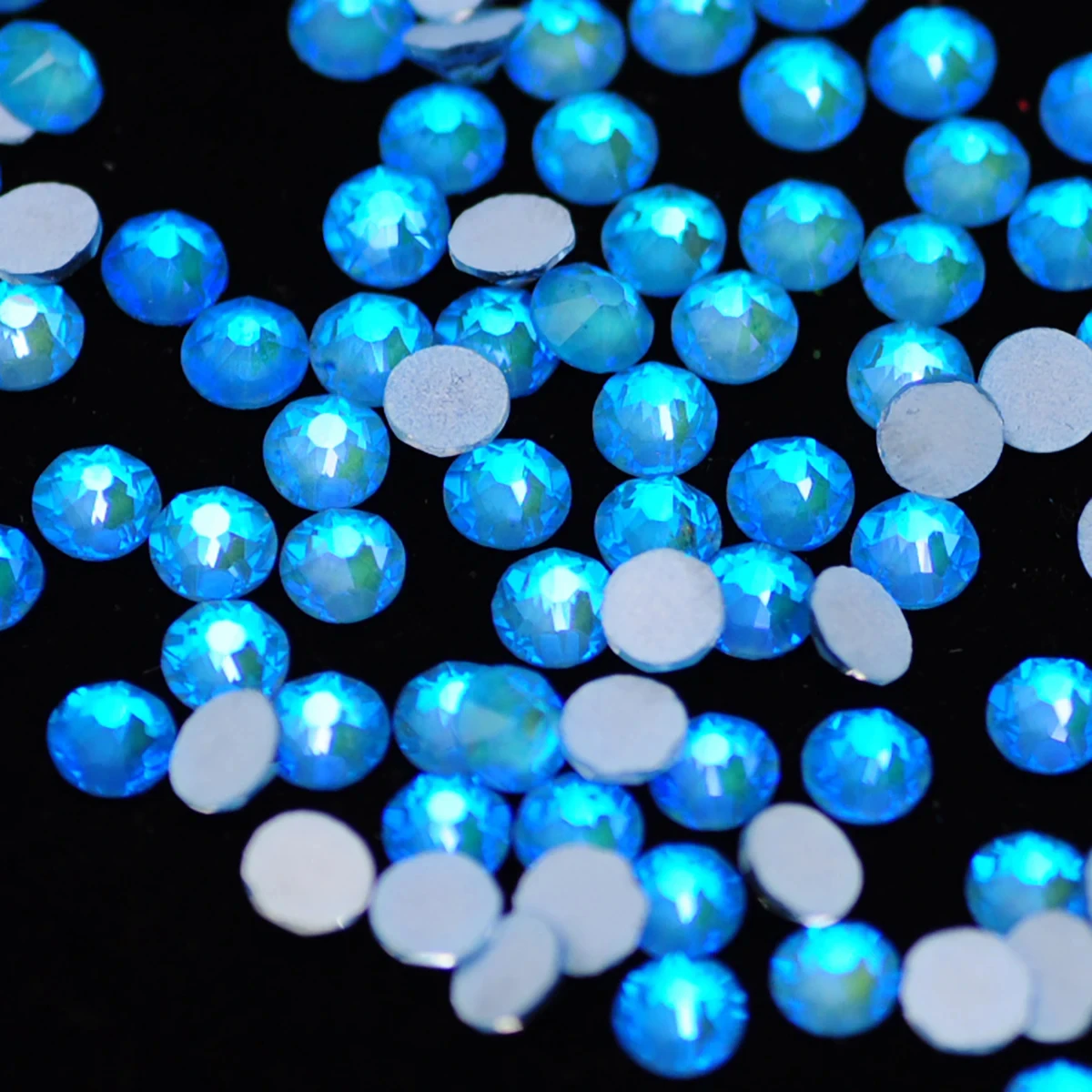 PUBRILEX Xirius 1440pcs Neon Strass Crystals Non-Hotfix Flatback Rhinestones 8 Big 8Small for DIY Nail ArtGarment Decoration