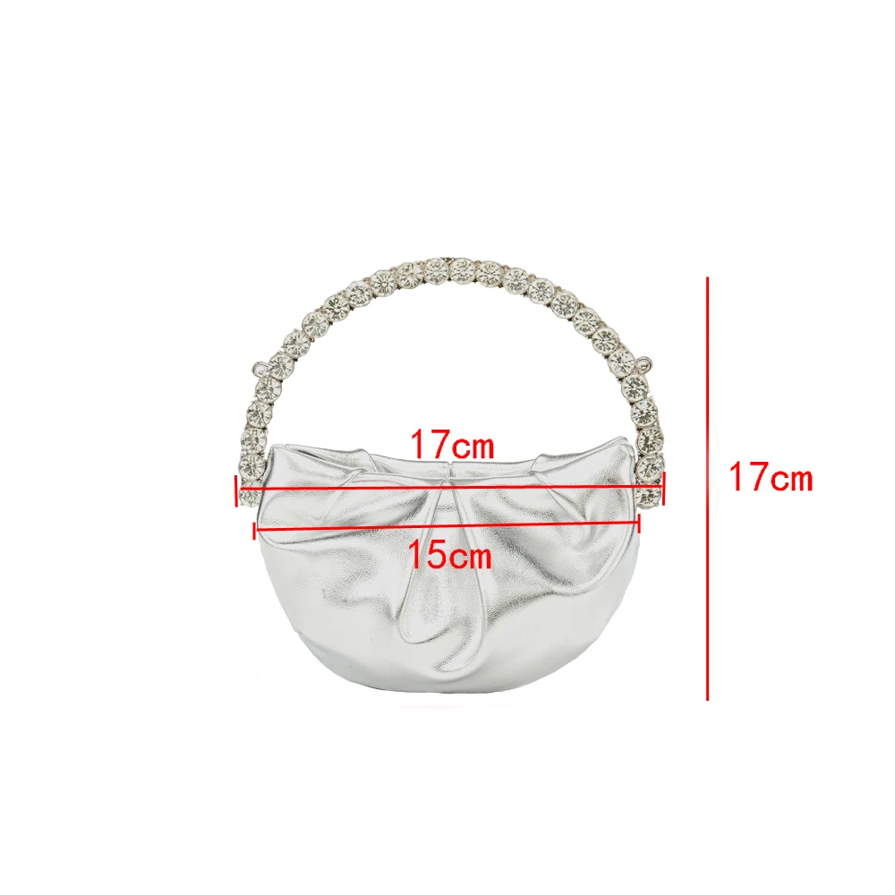 Shiny Crystal Purses and Handbag Luxury Designer Rhinestones Clutch Purse Bag for women handle bag leather Shoulder Bag Purse