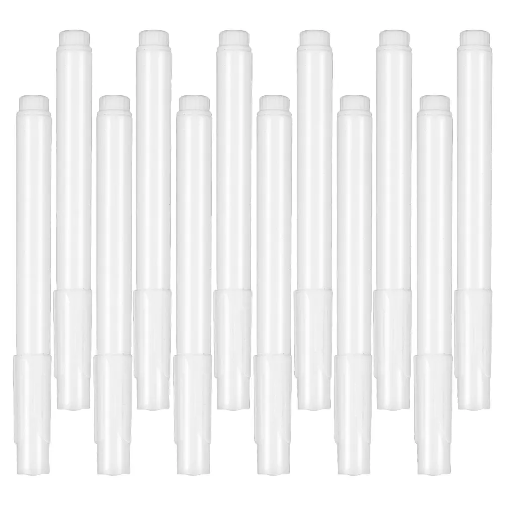 

12pcs White Chalk Practical Portable Liquid Markers For Blackboard Glass School Supplies Blackboard Markers Erasable Writing