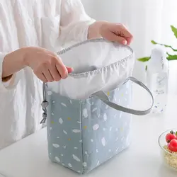 Fresh Cooler Bags Waterproof Nylon Portable Zipper Thermal Oxford Lunch Bags Insulated Lunch Box Tote Food Bags