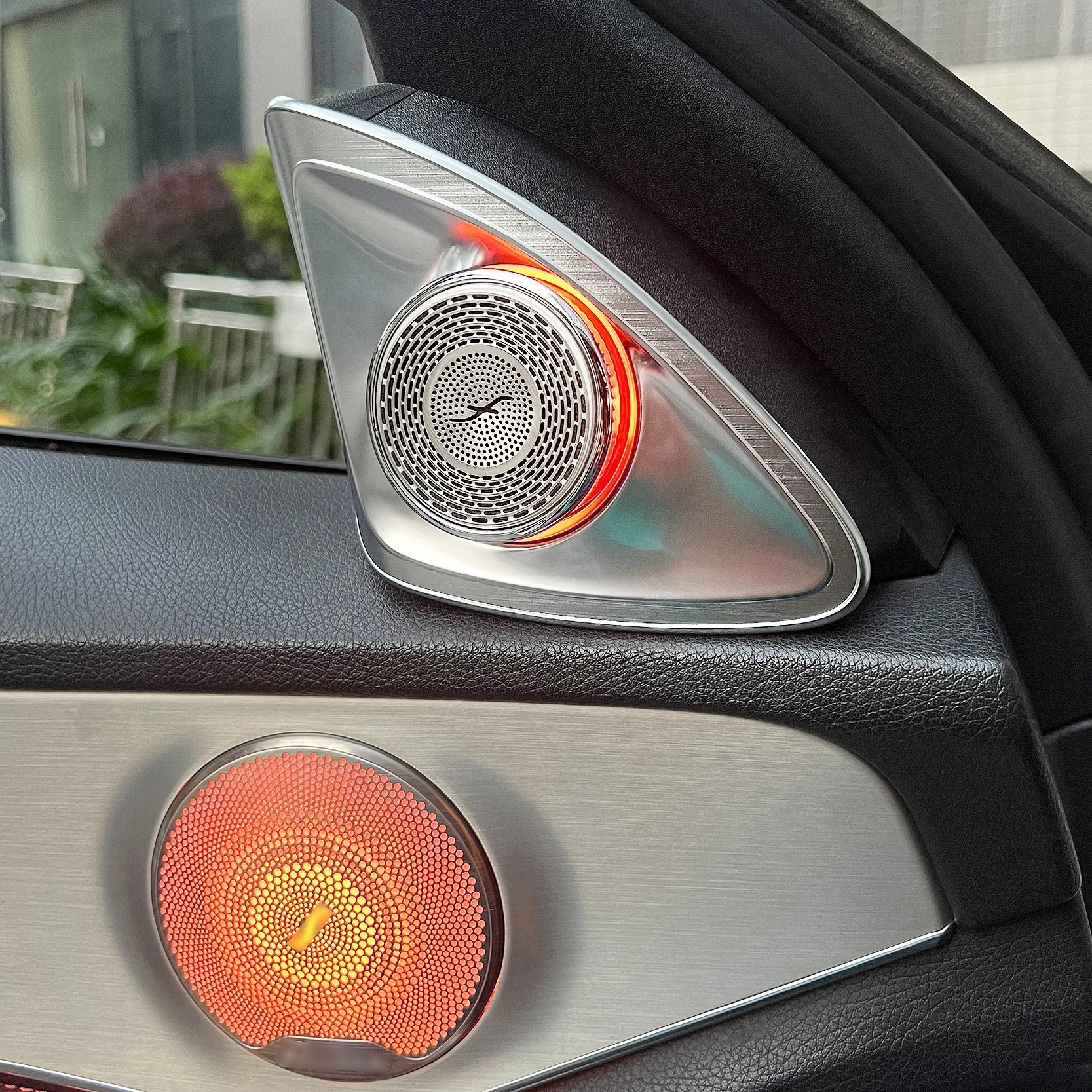 

Auto 4D LED Rotating Tweeter for Mercedes-Benz C E S GLC-class W205 W222 W213 X253 Car Tweeter Speaker Horn Ambient Lighting Kit