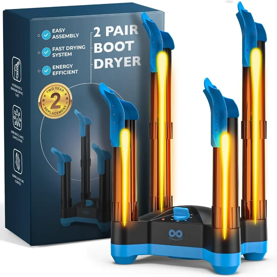 

Everlasting Comfort Boot Dryer for Work Boots Easy-to-Use Boot Warmer Shoe Dryer Energy-Efficient Electric Fanless Design to Re