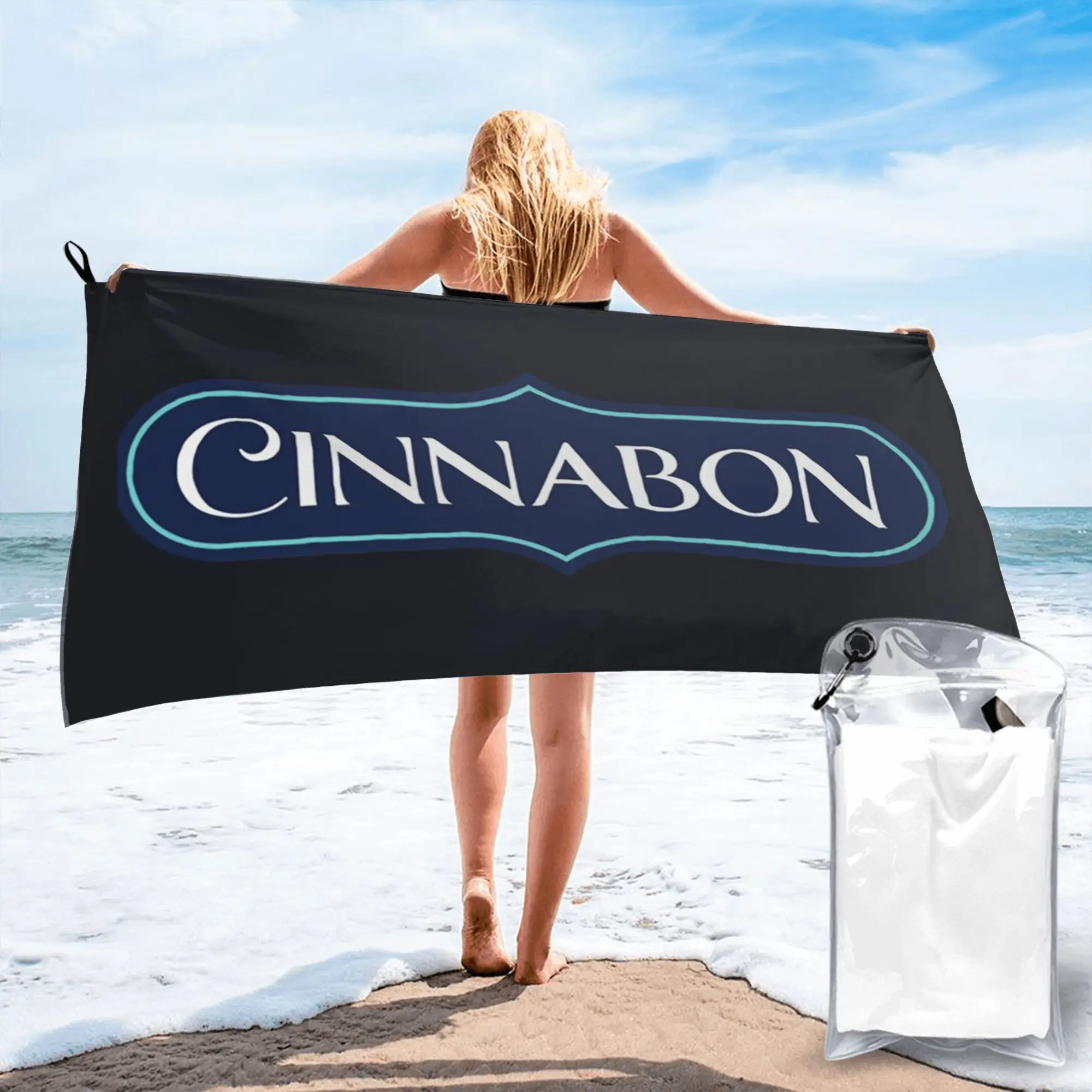 

Cinnabon Resto Beach Towel Soft Microfiber Quick Dry Absorbent Quick Towels For Bath