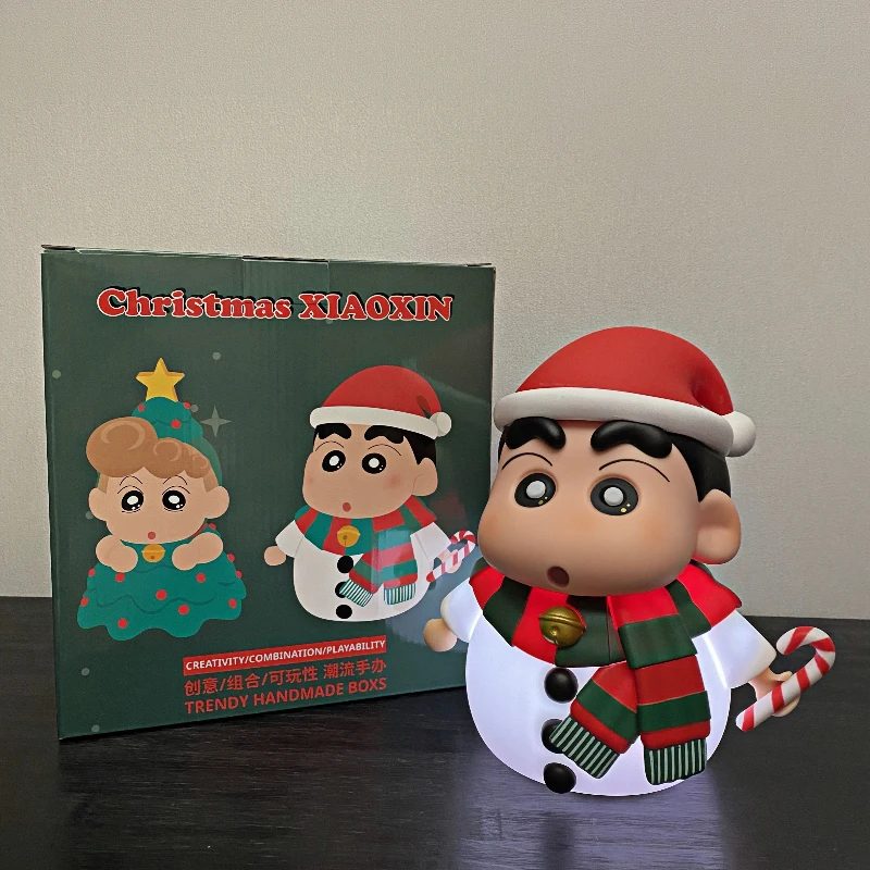 

21cm12cm Shinnosuke Nohara Nohara Himawari Crayon Shin Chan Christmas Tree Cute Anime Figure Model Doll Pvc Collection Toys Gift