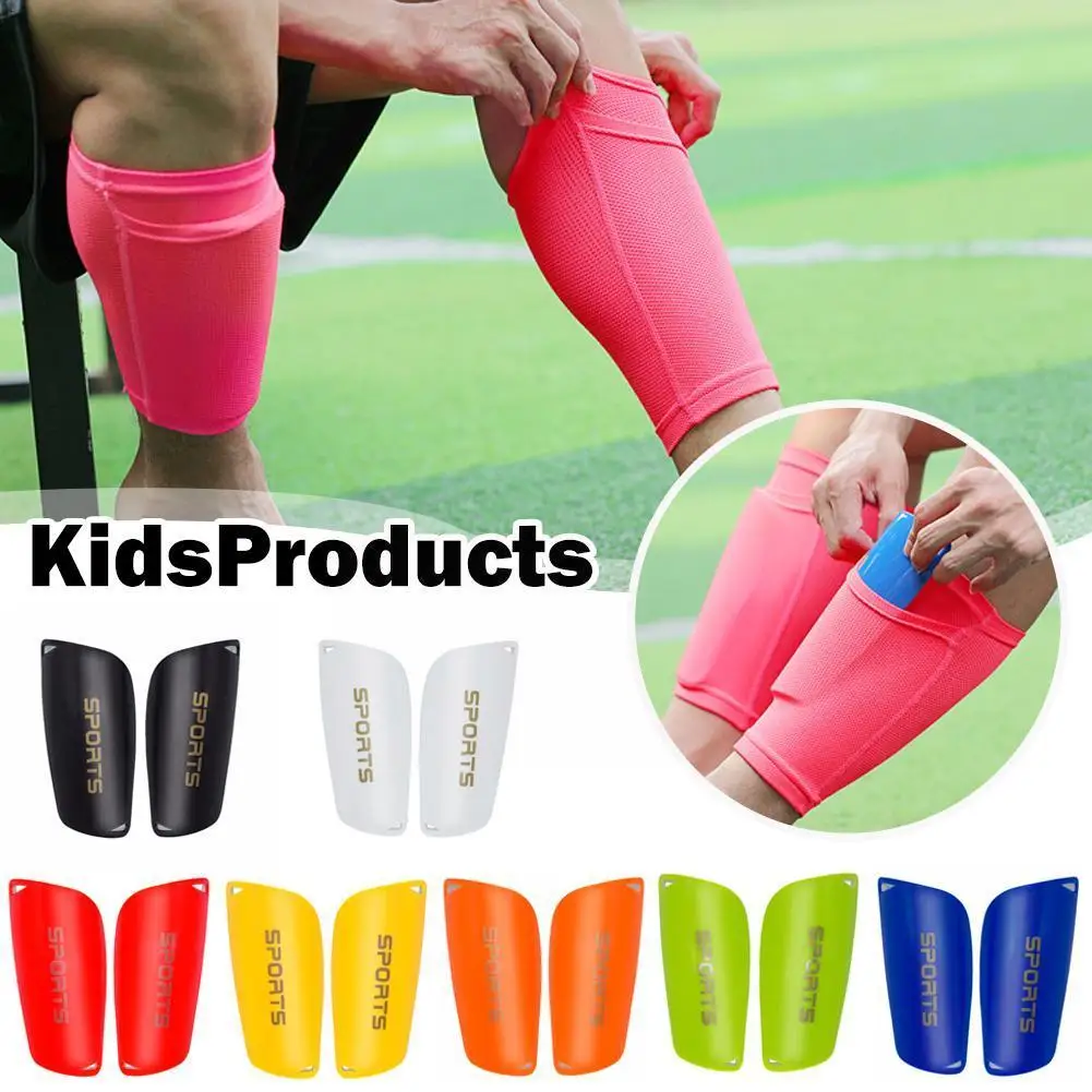 Soccer Shin Guards Football Protectors Pads Adult Kids Board Shinguards Legging Training Sock Insert Protective Boy Light G T8N3