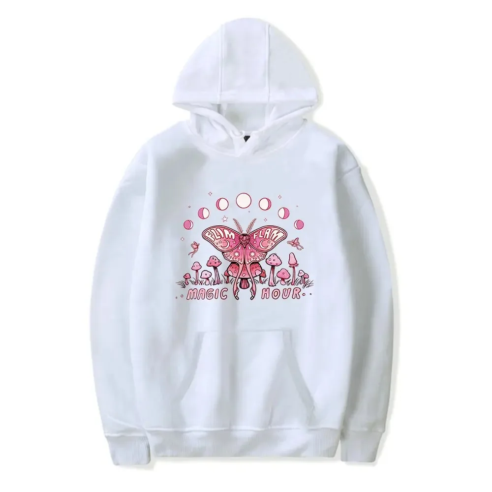 Mulheres e homens Flamingo Flim Flam Moth Hoodie, moletom de manga comprida, moda Pulôver Roupas 2024