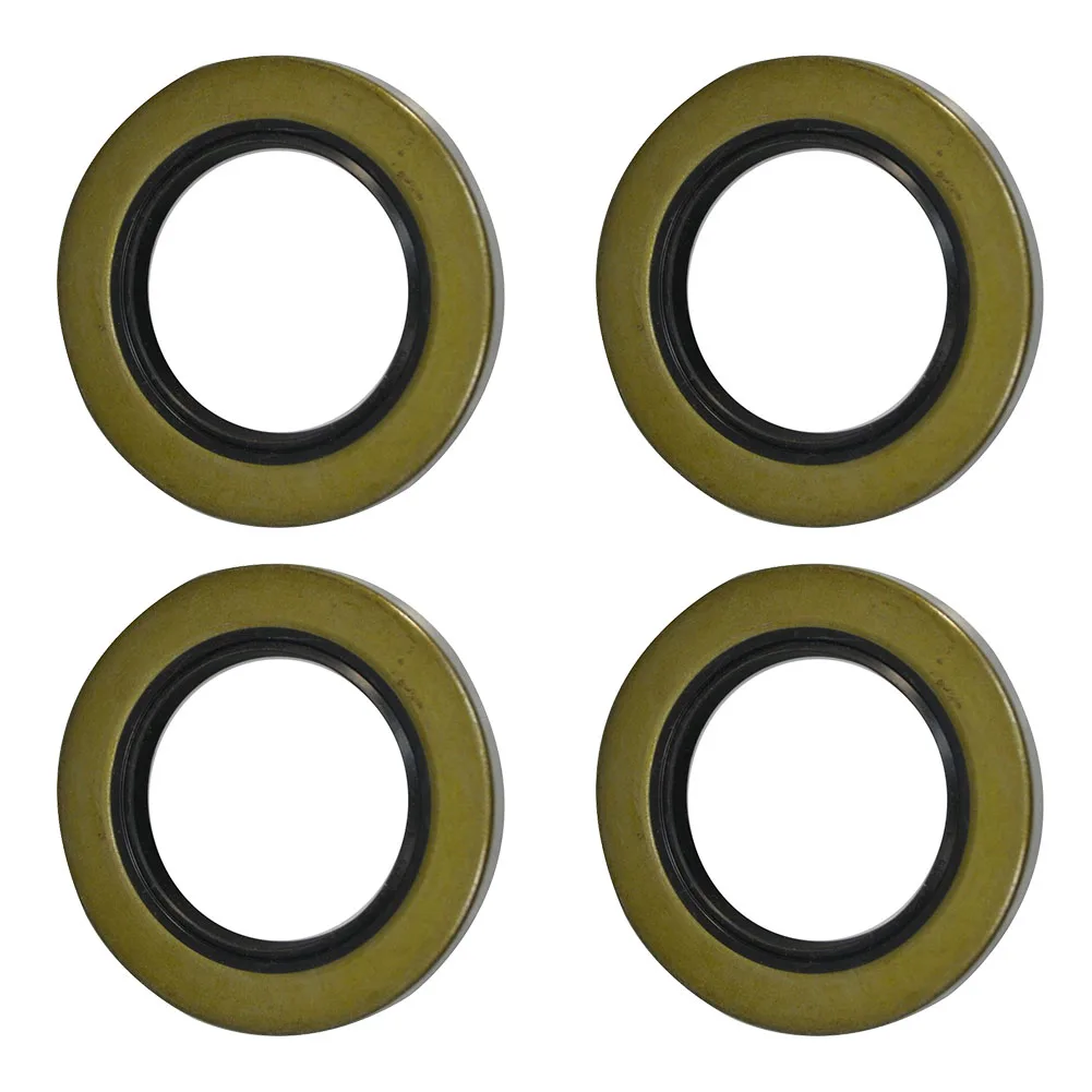 4pcs 34823 12192TB Doubl E Lip Seals, Suitable For 2000 Lb Trailer Axles, Size 1.25 Inches X 1.98 Inches, Dura Ble Do Uble Lip