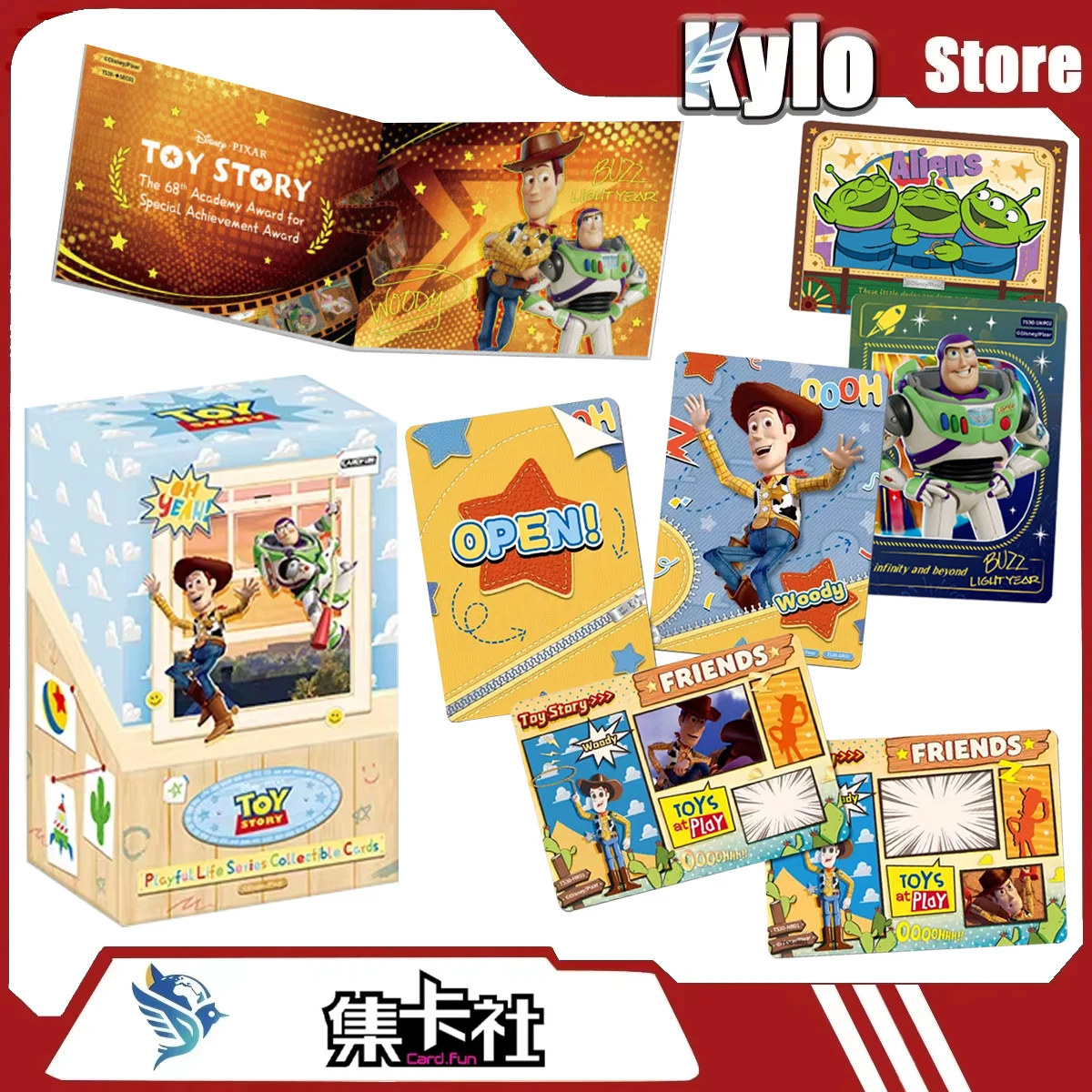 Cartes à collectionner Disney Toy Story Buzz Lightyear Woody Fun Life 30ème Anniversaire Personnages de dessins animés Anime Articles liés aux cartes