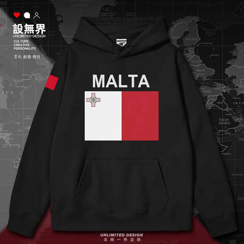 

Malta Country mens hoodies men's pullovers long sleeve new white sports Sportswear men printed clothing autumn winter clothes