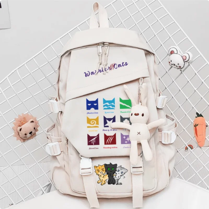 

Anime Warriors Cat Schoolbag Backpack High-capacity Shoulder Bag Cosplay Travel Student Teenager B2326