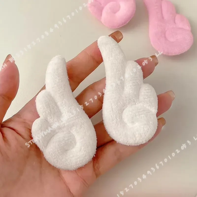 2pcs Sweet Cute Angel Wing Plush Hairpin Children Girl Hair Clip Accessories Barrettes Hairgrip Headdress Headwear Ornaments