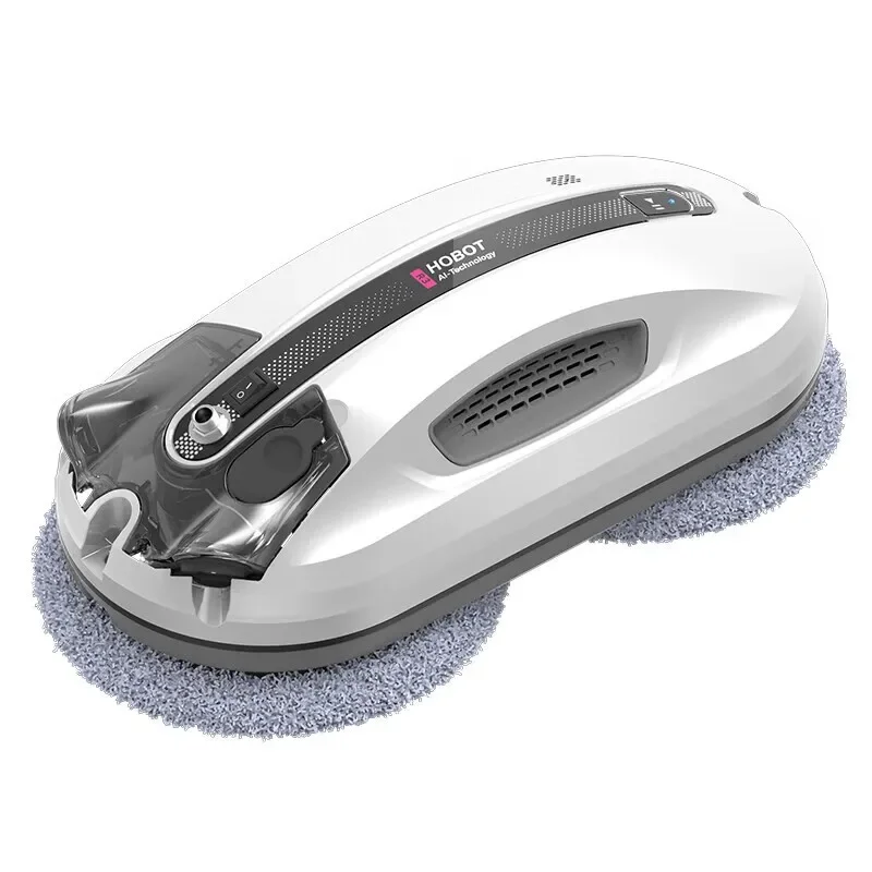 HOBOT R3 fully automatic household double-sided ultrasonic water spray glass cleaning robot for both wet and dry use.