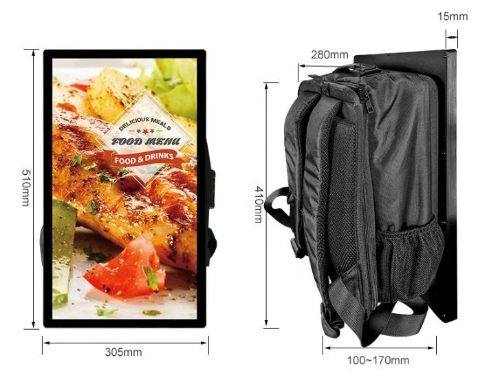 

2024 Latest Technology LCD/LED Advertising Display WiFi/4G Portable Human Walking Backpack for Outdoor Advertising Equipment