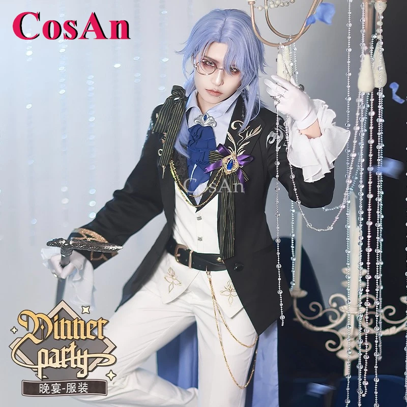 

CosAn Game Genshin Impact Kamisato Ayato Cosplay Costumes Dinner Party Fashion Handsome Unifroms Halloween Role Play Clothing