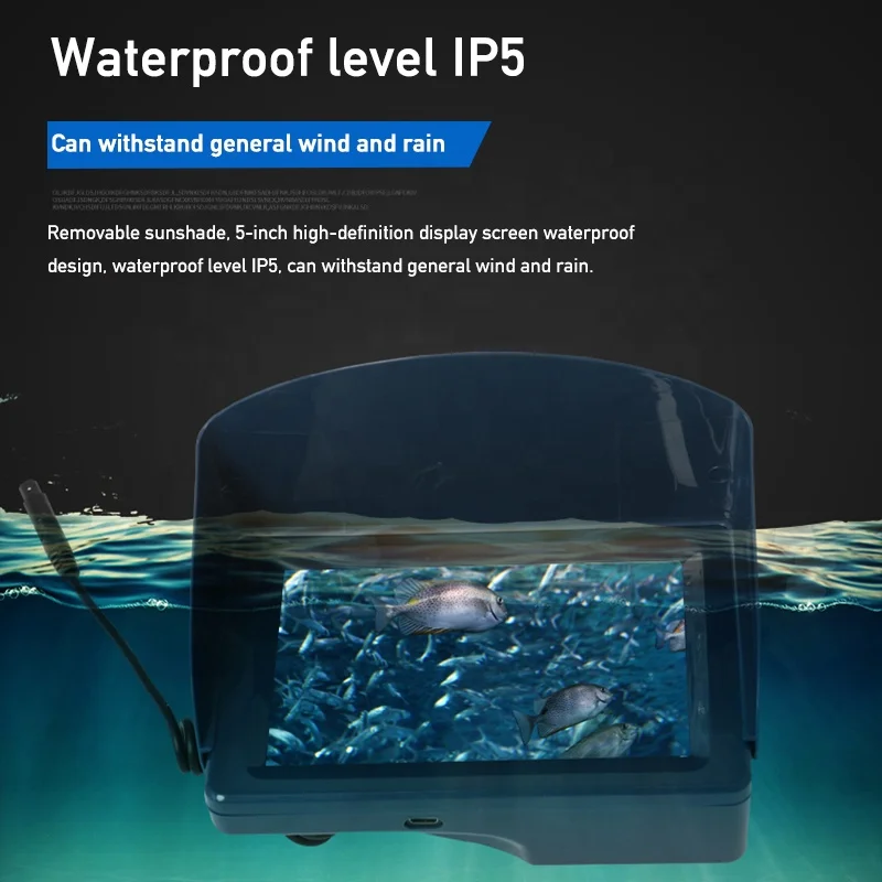 2026 sell ANICCOM H9513MR 5-Inch IP68 High-Definition Waterproof Display Fishfinder Rod And Reel Visual Fishing Rods