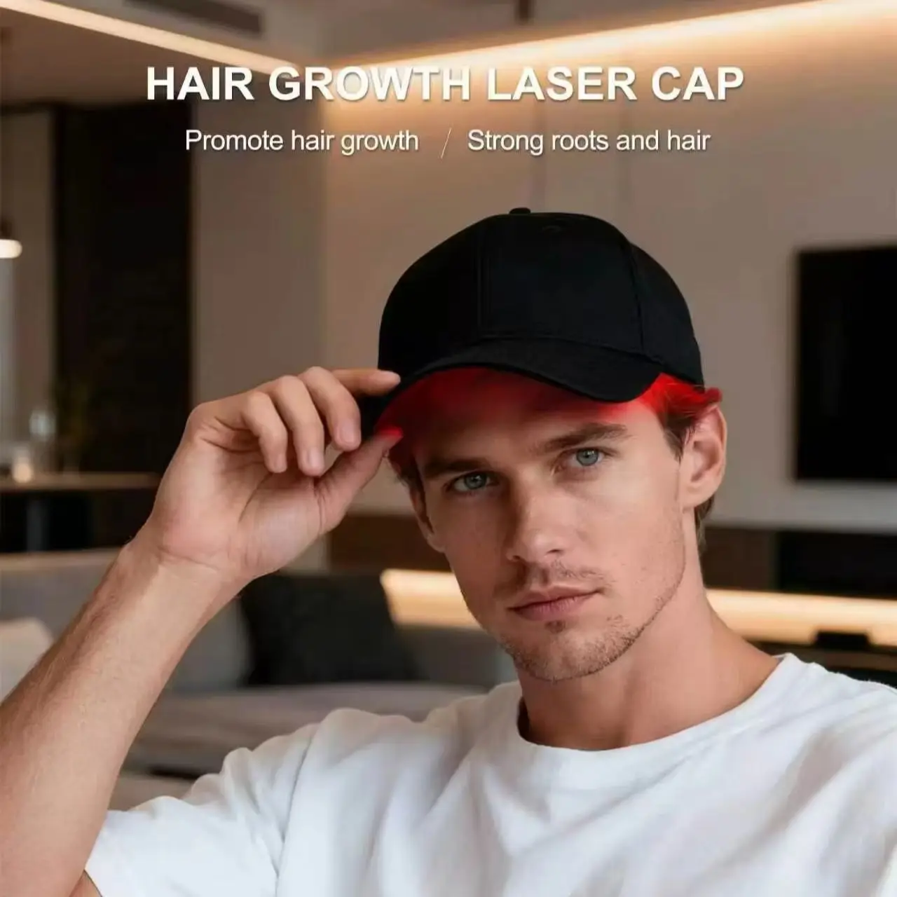 Laser Hair Growth Cap 208 Diodes 650nm Red Light Therapy LLLT Anti Hair Loss Hat Hair Regrowth Device