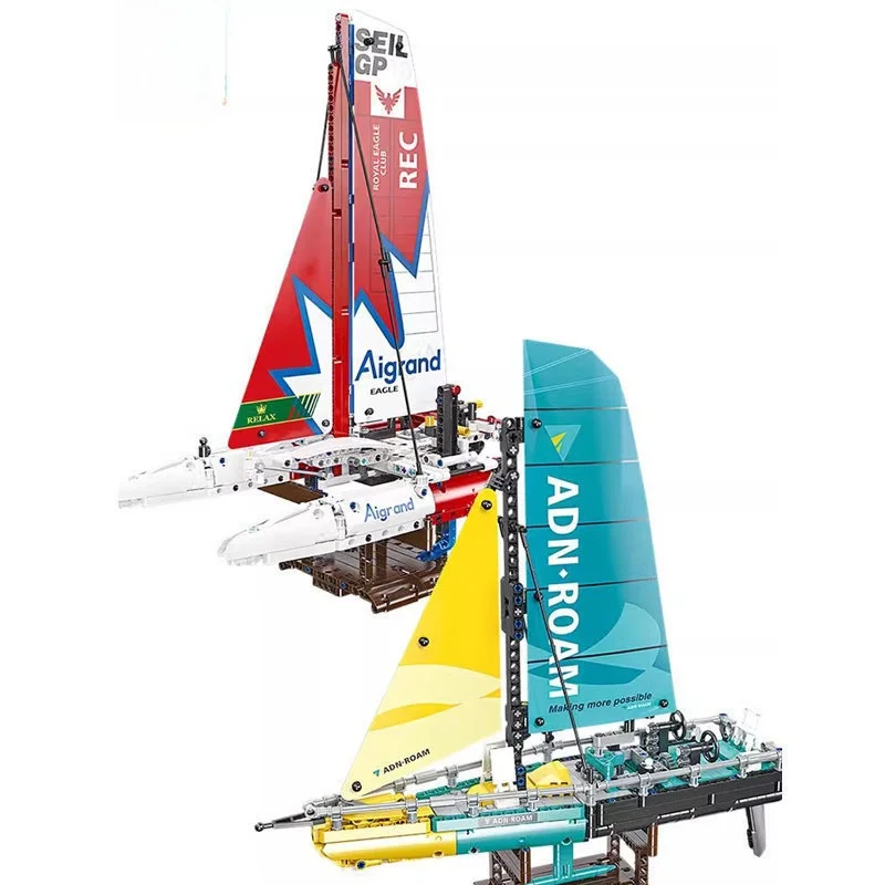 jie-star-building-blocks-boy-assembly-toy-water-wing-catamaran-model-58123-4-educational-fun-plaything-from-mainland-china