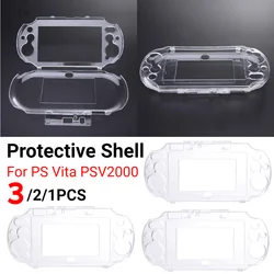 1-3pcs Clear Hard Case Transparent Protective Cover Shell Skin for Sony psv2000 Psvita PS Vita PSV 2000 Crystal Body Protector