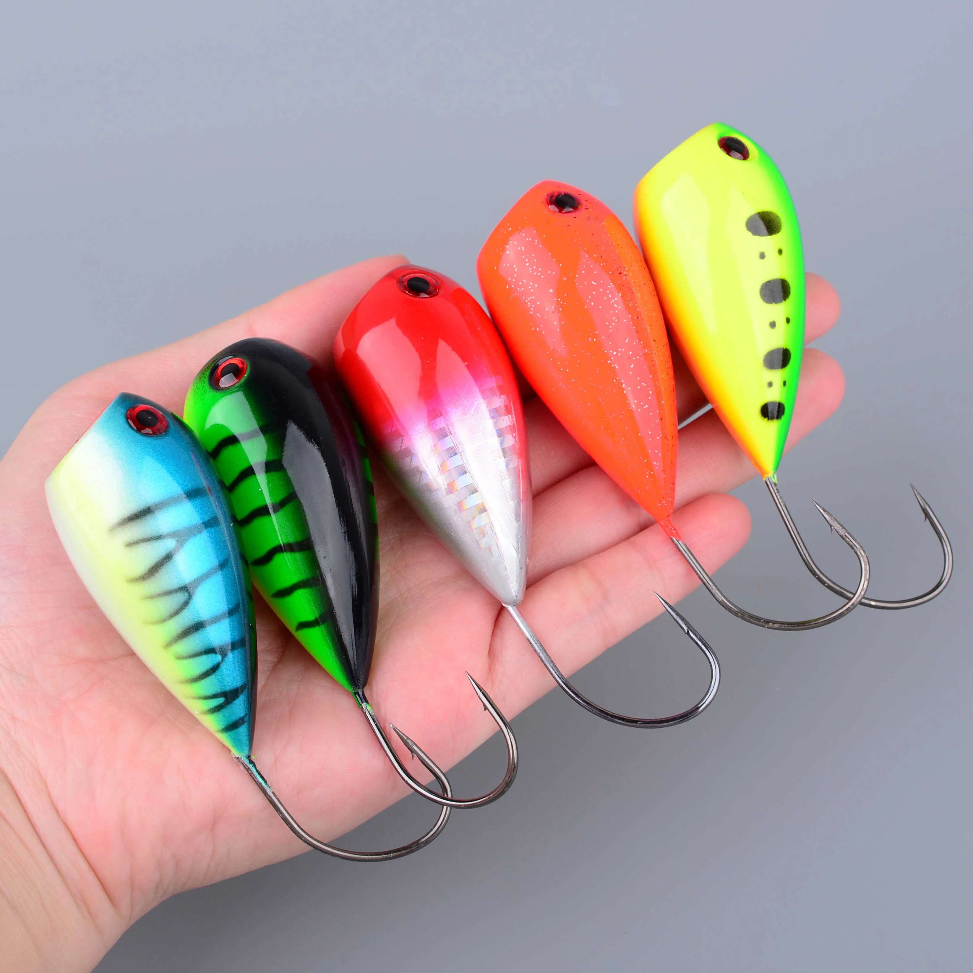 Señuelo Popper CrankFish – Cebo duro flotante con anzuelo sencillo - imagen 3