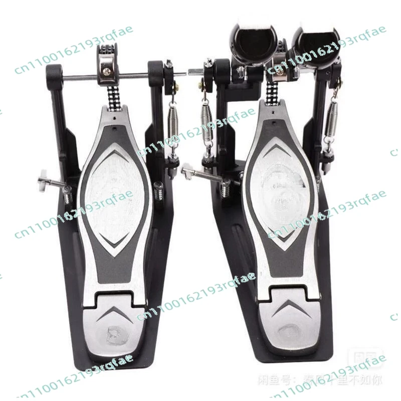 Jazz Drum Set Drum Double Step Power Type Large Pedal Thick Chain Zinc Alloy Pedal Hammer Base   Foot Hammer Head Accessories