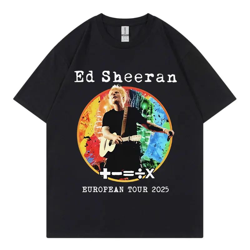 

Ed Sheeran European Tour 2025 T-shirts Men Women Clothing Fashion Hip Hop T-shirt Harajuku Y2k Oversized Short Sleeve T Shirts