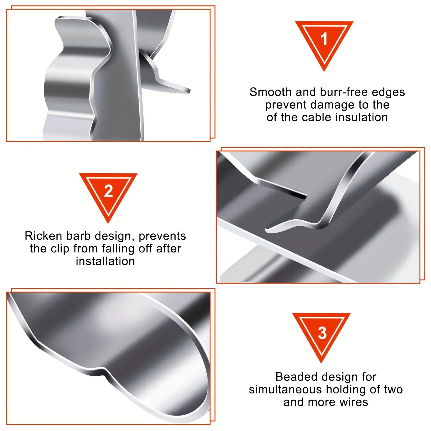 Trailer Frame Wire Clips Stainless Steels Trailer Wiring Cable Clips Replacement Parts For solar panel Boat Trailer Fishing Boat