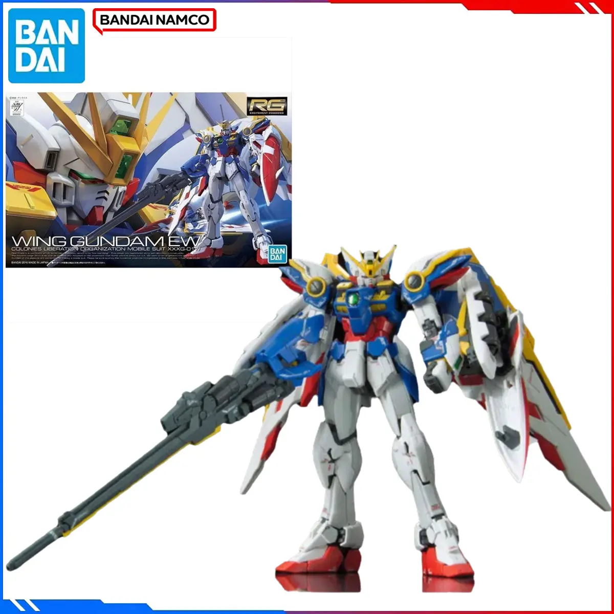 Original Bandai Original Gundam Figur Modell Kits RG Anime Figuren 20XXXG-01W Wing Gundam EW Action Modell Weihnachten Spielzeug Geschenk