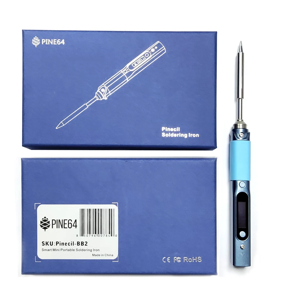 Imagem -06 - Portátil Mini Ferro de Solda Elétrica Inteligente 65w Gan Carregador Rápido pd Cabo de Alimentação de Silício Ctoc Pinecil-bb2 Pine64
