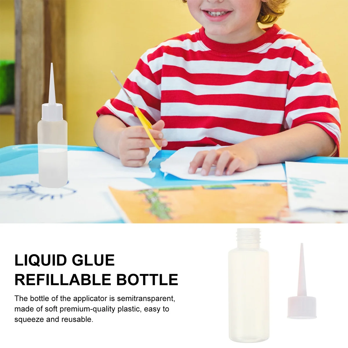 20 قطعة زجاجات الضغط البلاستيك الشفاف النتوء السد زجاجات 50 مللي لختم الشقوق تسريبات بلاط الجص المطبخ الحمام المنزل #5