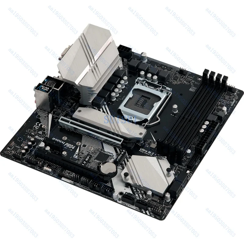 USED FOR ASRock B365M Pro4 LGA1151 HDMI DVI-D D-Sub 8/9th Gen Motherboard Test