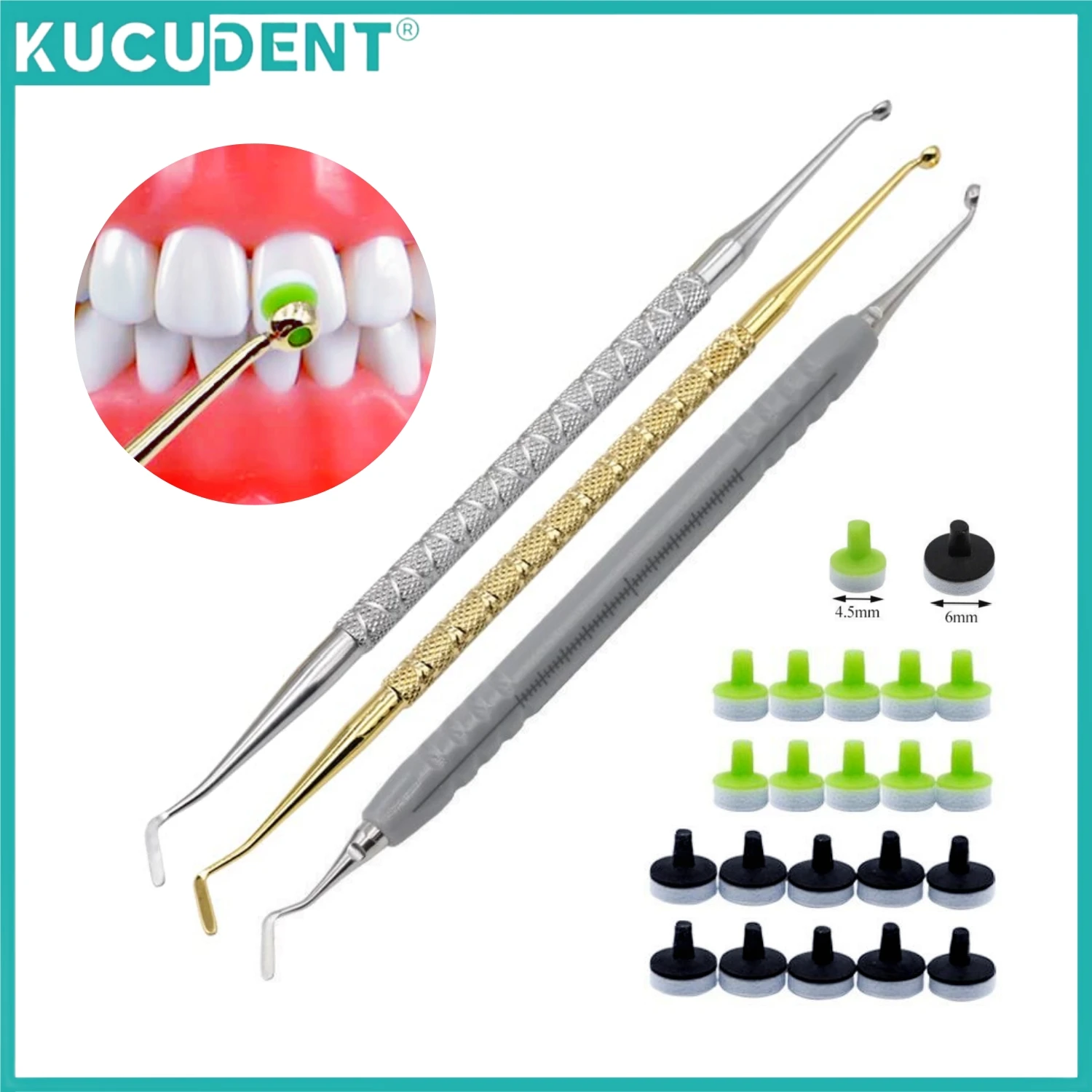 Dental Resin Filling Kit Molding Tools Quick Foam Pad Composite Resin Filling Spatula Light Cure Holder Mixing Handle Trimmer