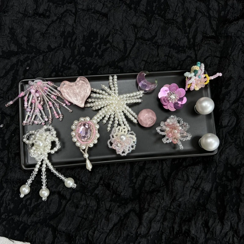 

New Jibbitz Handmade Elegant Flower Pearl Shoes Charms Diy Sandal Beach Shoe Decoration Perfect Holiday Gifts