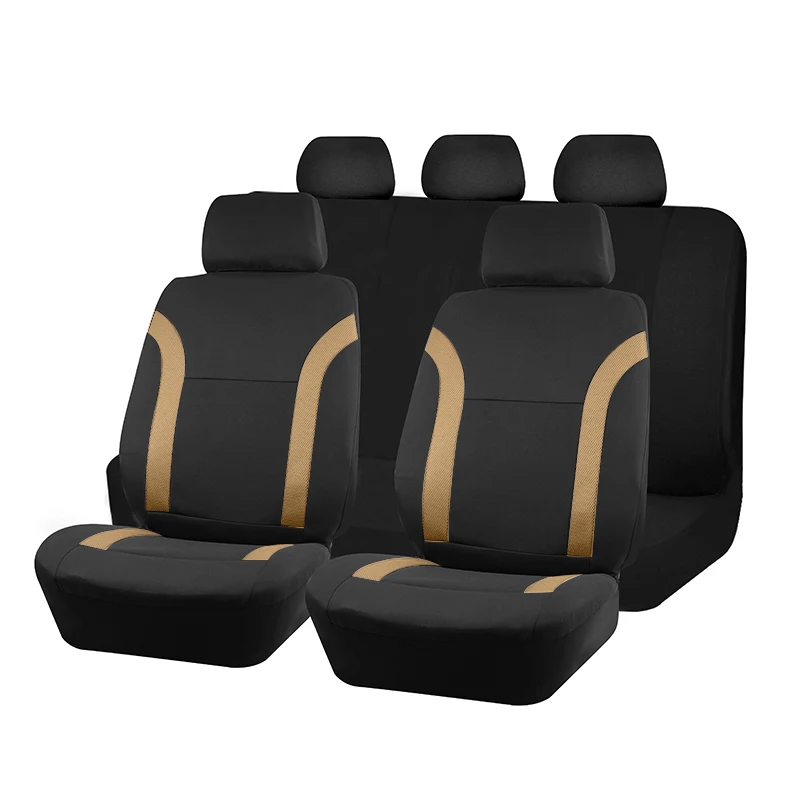 Universele ademende autostoelhoezen Air Mesh-stof splitsen met polyester geschikt voor de meeste auto-Suv-accessoires interieur