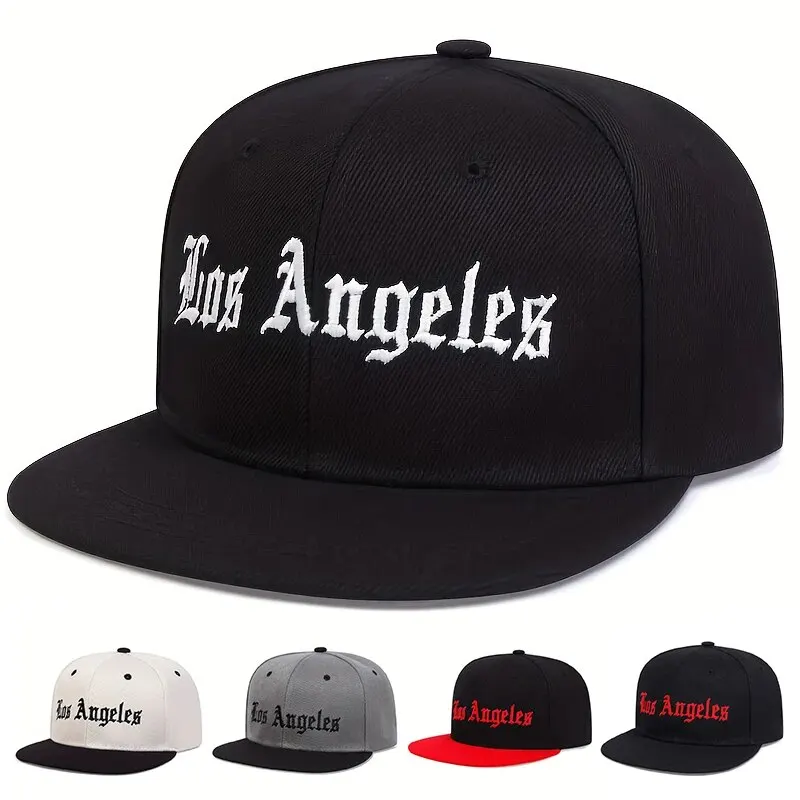 Los Angeles Cap Hip Hop Basketball Cap Cotton Snapback Hat for Men Women Adult Outdoor Casual Adjustable Baseball Cap Gorras