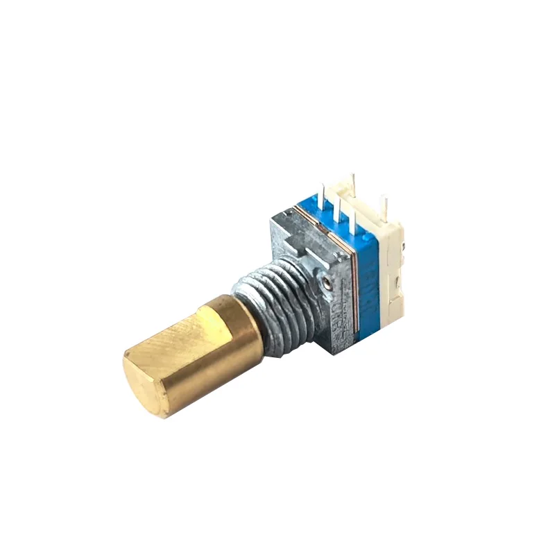 1pc Encoder Type 08 Rotary Volume Potentiometer With Switch intercom 20 pulse channel switch 15 half shaft