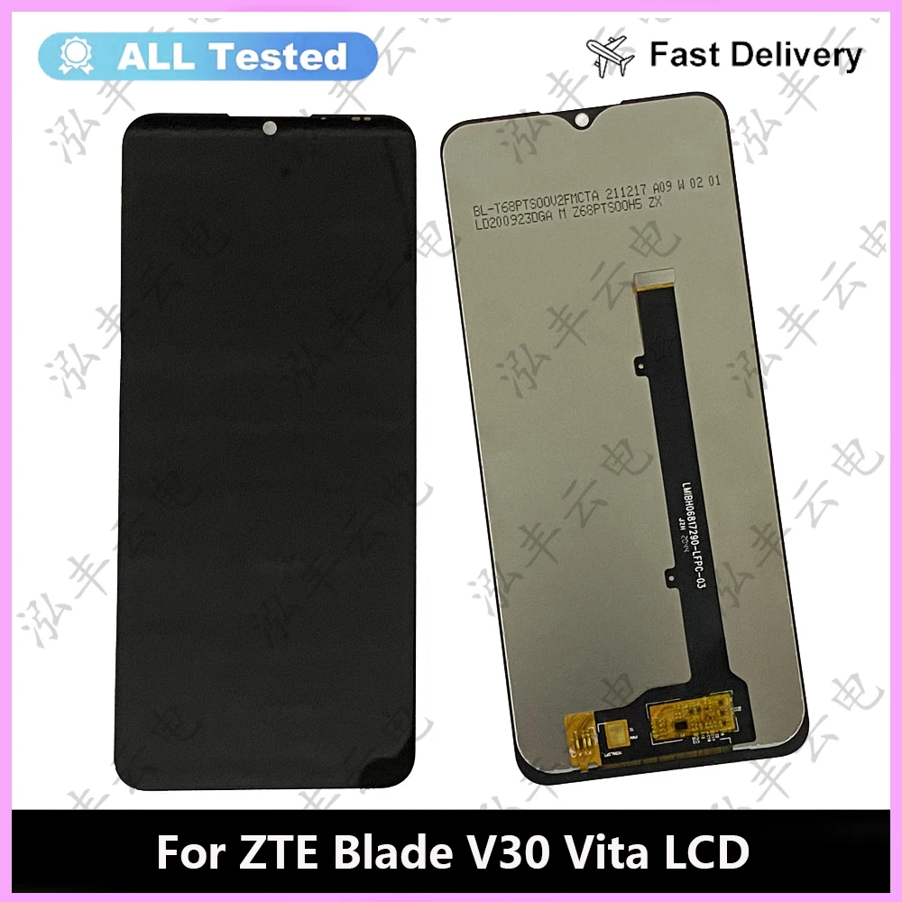 شاشة LCD مجربة مع لوحة لمس بمستشعر ، أجزاء لشفرة ZTE ، V30 Vita ، من من نوع ZTE"