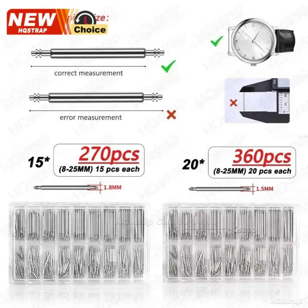 1/2세트 스테인리스 스틸 스프링 바 직경 1.5mm - Spring Bar Tool Set 리뷰 및 가격