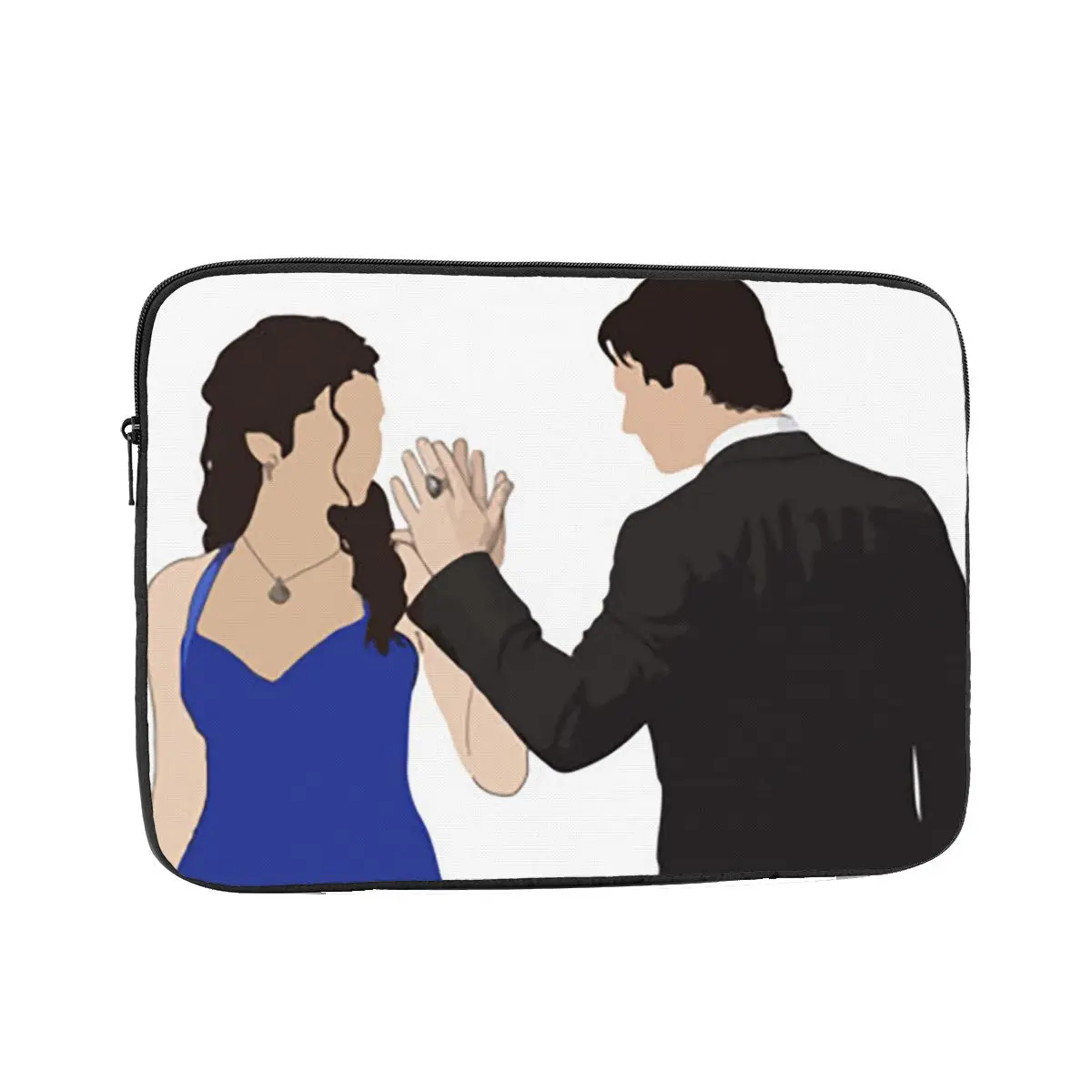 The Vampire Diaries Damon Salvatore And ElenaCase Pouch 10 12 13 15 17 Inch Notebook Sleeve Cover Bag Tablet Shockproof Case Bag