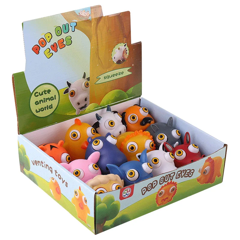 لطيف لينة الحيوان الإجهاد الإغاثة الكرة اسفنجي وامض تنفيس المفاتيح لعبة للأطفال أدهد التوحد القلق الأطفال هدية