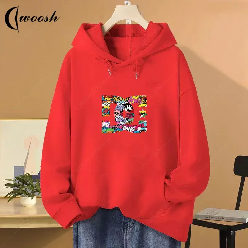 New Usa Luxury Brand Plus Size Men Women Hoodie Cotton Print Hoodies Sweatshirt Pullover Autumn Winter Streetwear Trend Clothing