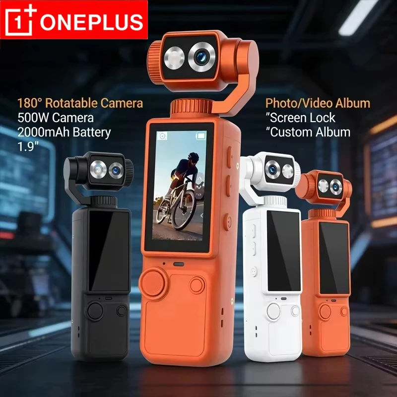 OnePlus 4K HD WiFi Sports Wearable Camera Autofocus High Pixel Portable Pocket Cam Long Battery Life For Motorcycle And Vlogging