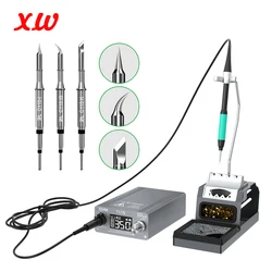 GVM T115 Estación de soldadura inteligente con soldador eléctrico, mango JBC, puntas de soldadura para reparación de teléfonos SMD BGA