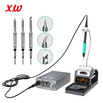 GVM T115 smart soldering station electric soldering iron with JBC handle for SMD BGA phone repair welding tips