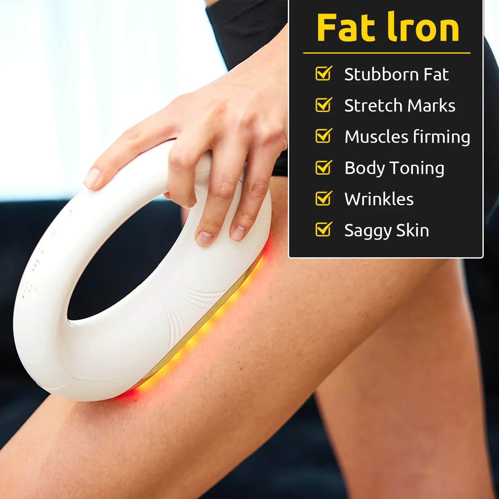 

Slimming device, full-body skin tightening, portable home slimming device, abdominal shaping and anti-cellulite treatment