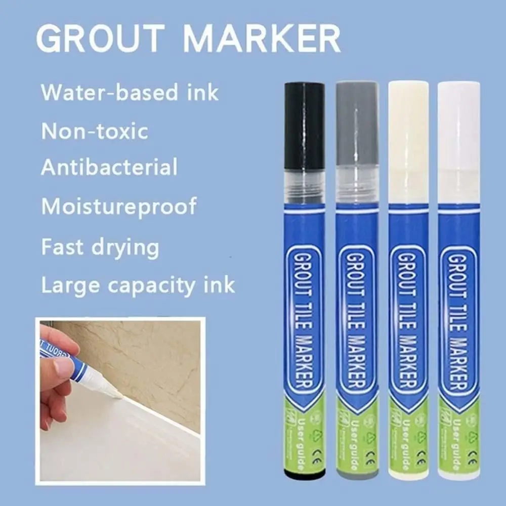 Mouldproof 8 Color Filling Agents Gap Repair Floor Tile Refresher Tile Grout Paint Cleaner Marker Tile Pen