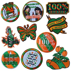 Netherlands Carnival Kruikenstad Emblem Patches for Clothing Iron on Embroidered Sew Applique Patch 11-11 Badge