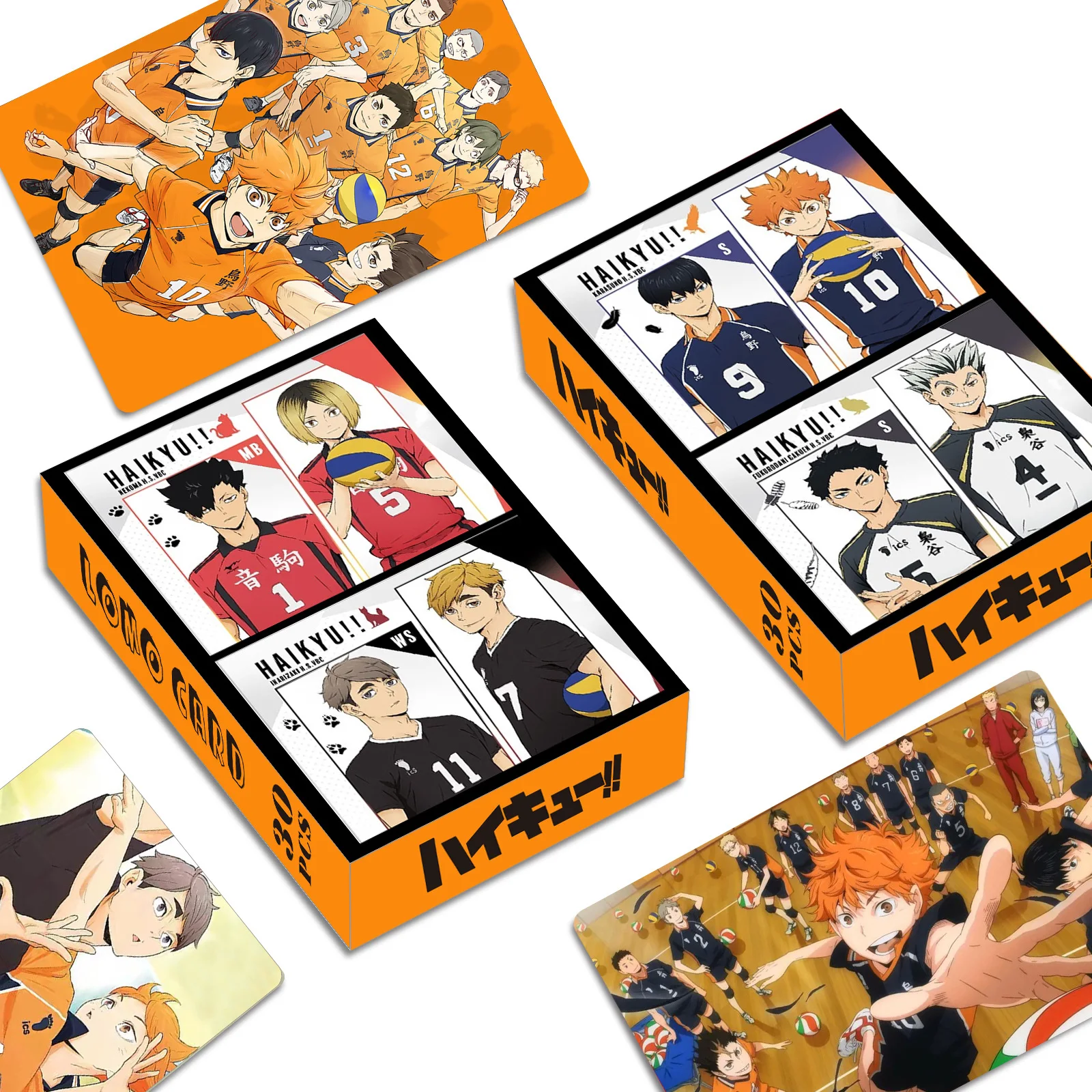 Haikyuu Cards Set Anime Figures Card Hinata Kenma Shoyo Photo Lomo Card Collection Photocard for Fans Collectable Toy Merch Gift