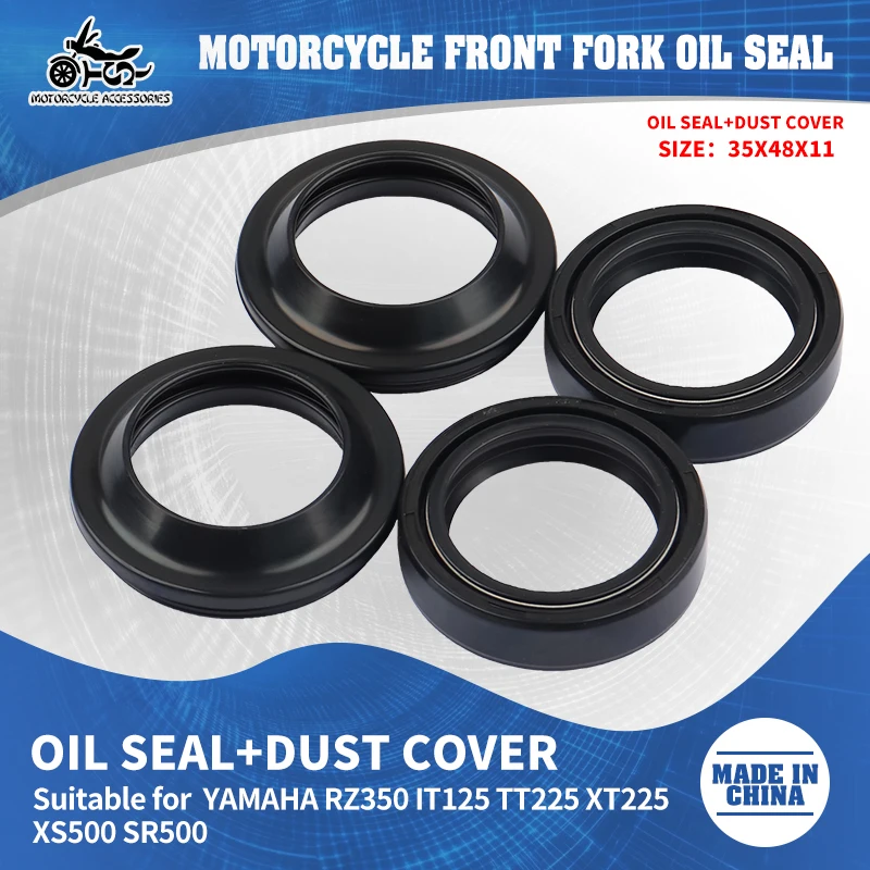 

SJ Motorcycle Shock 35x48x11 Absorber Front Dust Oil Seal For Yamaha IT125 XP125 X-MAX 125 YP 125R XMAX YP125 Oil Dust Wiper